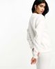 Six Stories Six Stories bride statement sweatshirt in white - 3