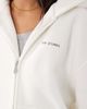 Six Stories Six Stories 'just married' cotton rich relaxed zip up hoodie in white - 3