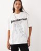 Six Stories Six Stories 'Just Married' cotton T-shirt in white - 1