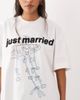 Six Stories Six Stories 'Just Married' cotton T-shirt in white - 2