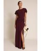 Six Stories Six Stories Knot Panel Flutter Sleeve Maxi Dress - 1