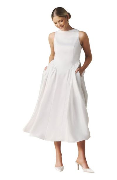 Six Stories Six Stories Penelope Bow Back Midi Dress