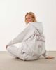 Six Stories Six Stories 'Romantic Material' jersey hooded zip up sweater in gray - part of a set - 1