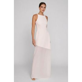 Six Stories Six Stories Twist Strap Sheer Hem Maxi Dress