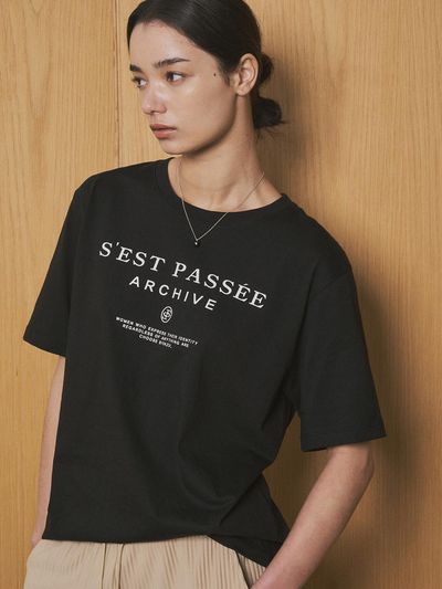 Siyazu Archive Printed Short Sleeve T-shirt_Black