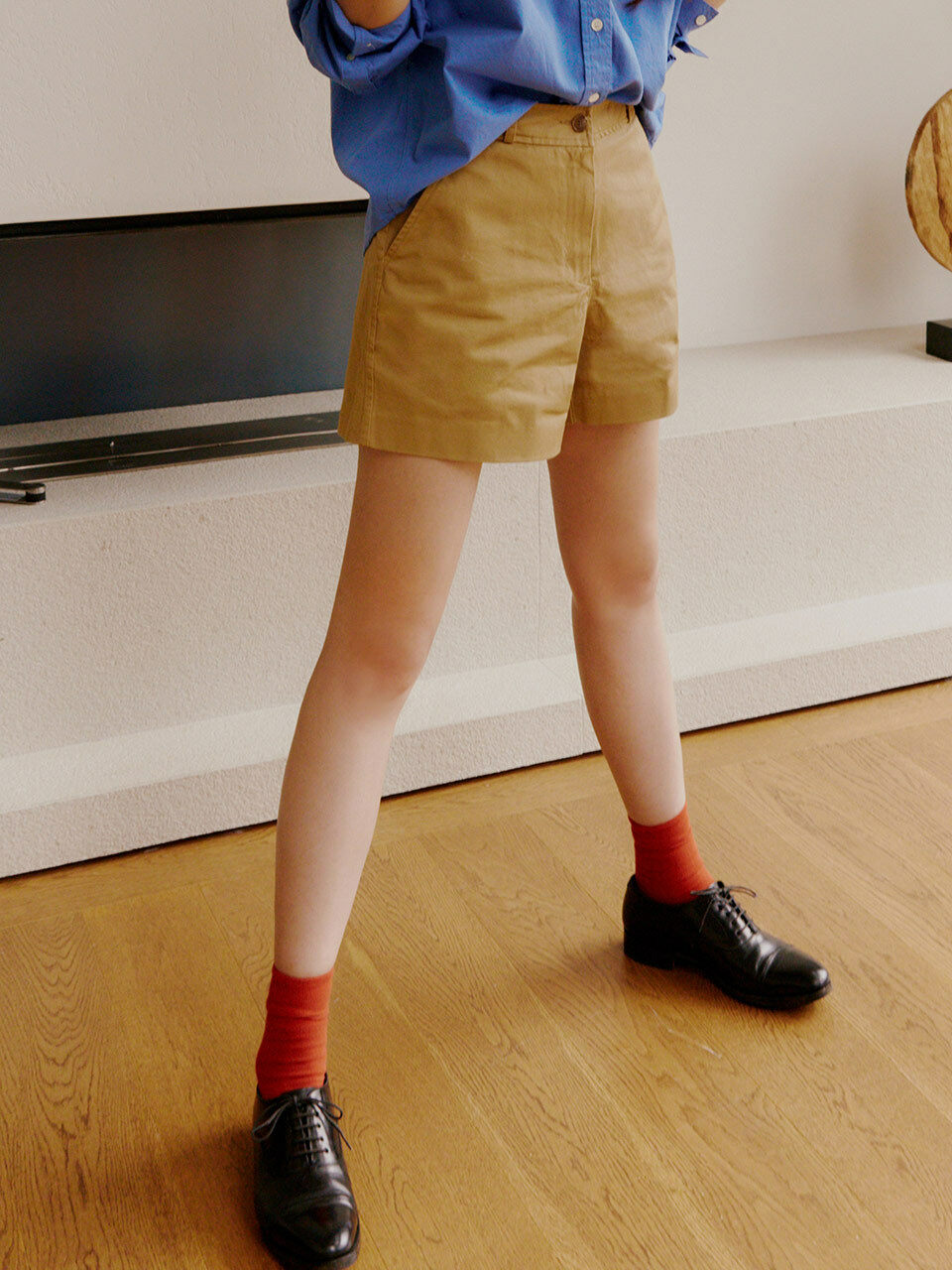 Siyazu Chino Short Pants _ Camel Beige