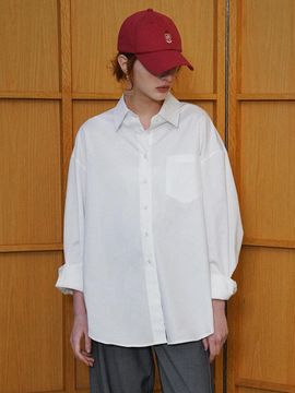 Siyazu Cotton Overfit Cloud Shirt [Beige] (SITP5175)