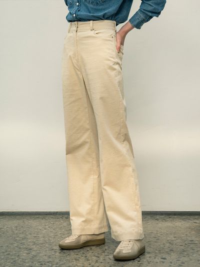 Siyazu High Waisted Corduroy Pants