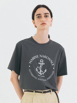 Siyazu Marine Short-Sleeve T-shirt (SITP5210) [Charcoal]