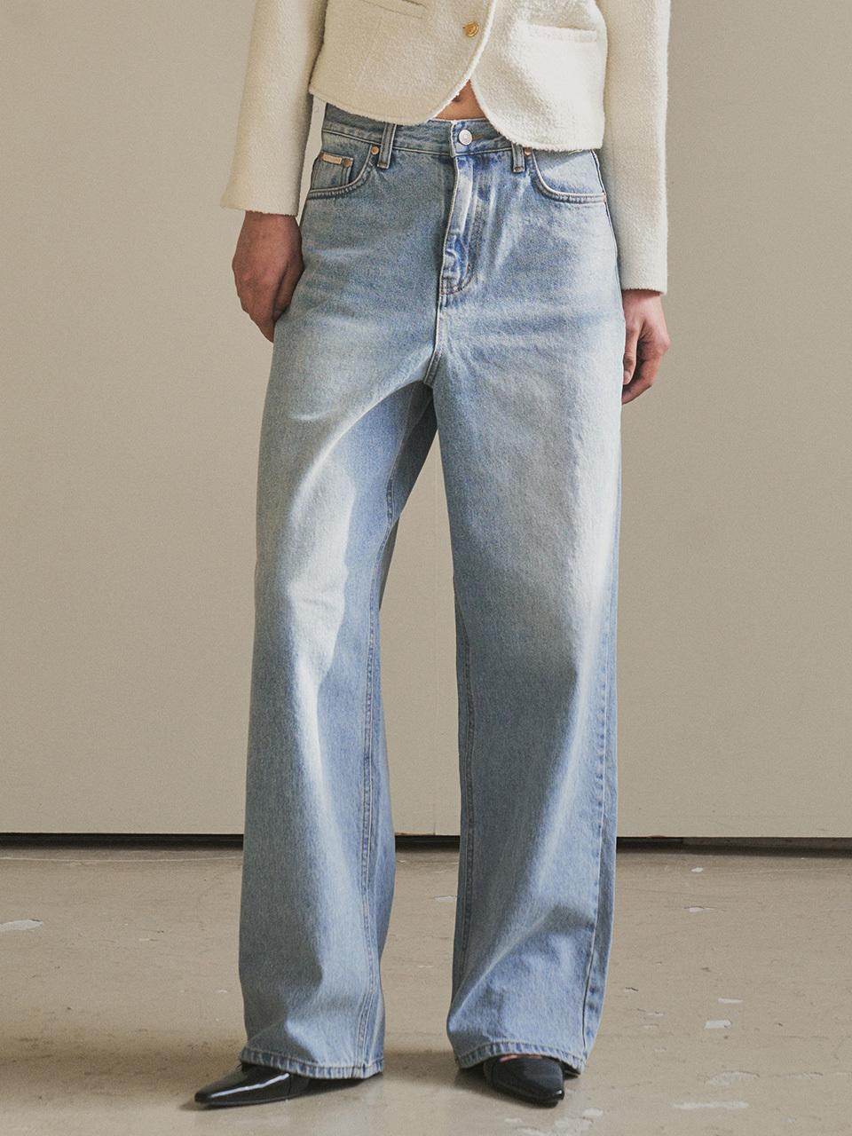 Siyazu New Wide Denim_Light Blue