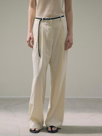 Siyazu Semi Boots Cut Slacks
