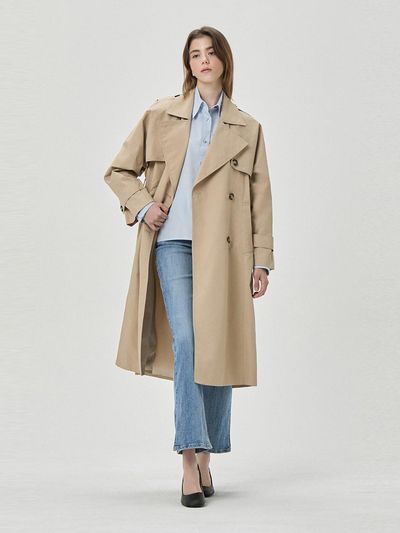 SJYP Belt Flap Trench Coat