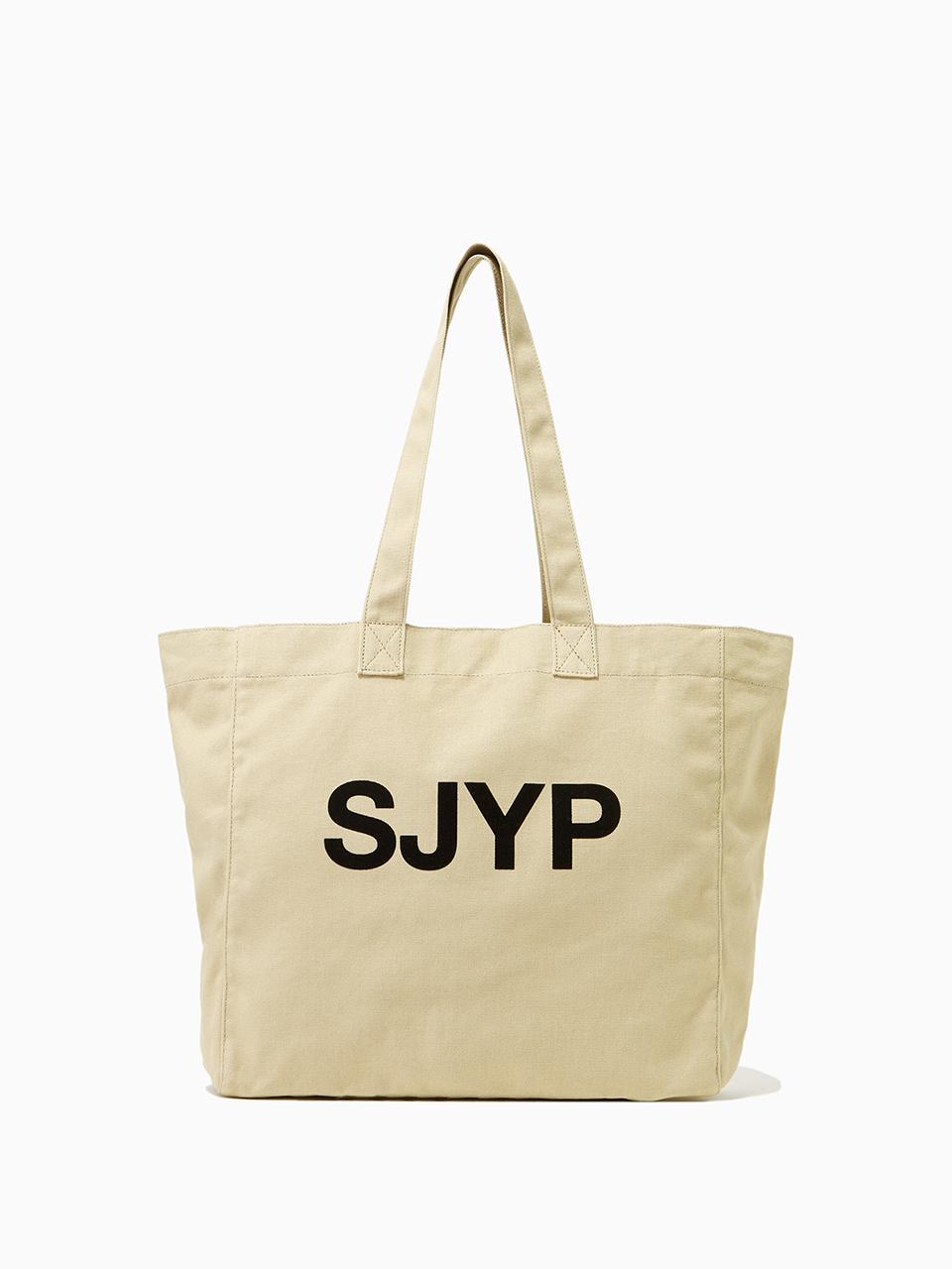 SJYP Big Logo Print Shoulder Bag