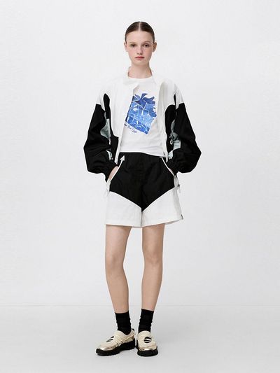 SJYP Color Contrast Shorts (PW2F1WPCT01WBK)