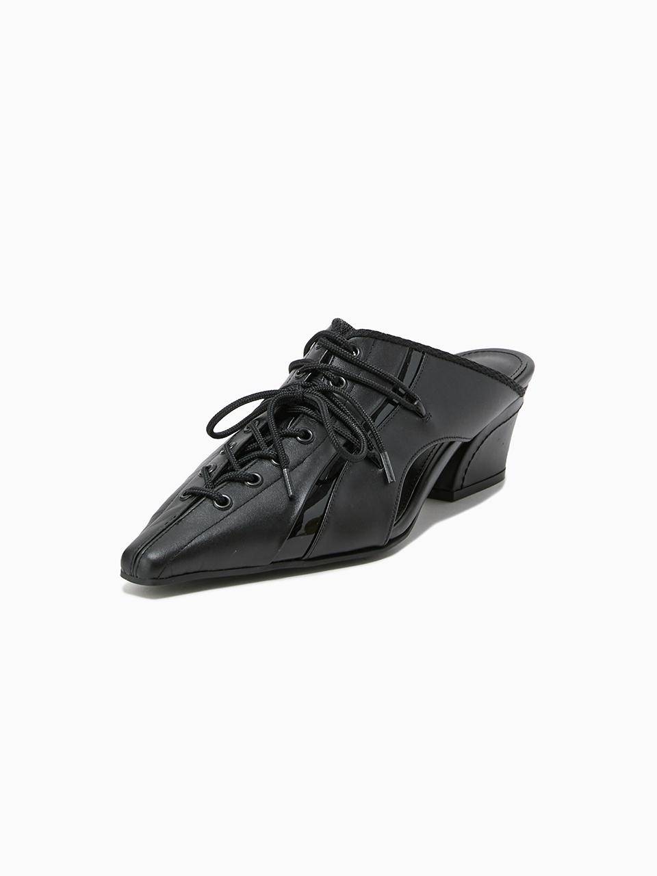 SJYP Cut-out Premium Leather Mule