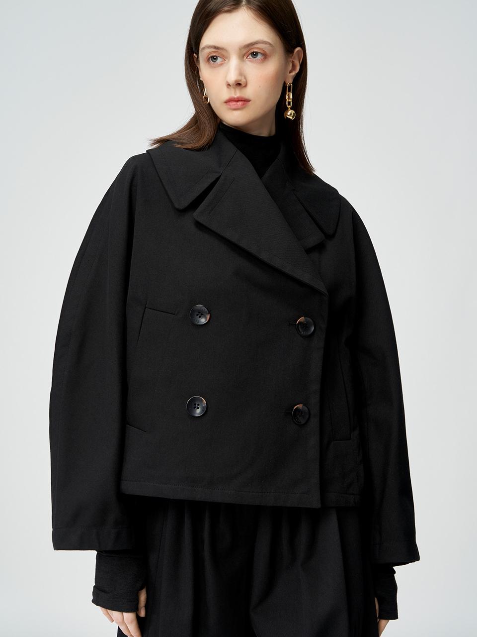 SJYP Double Collar Short Blazer