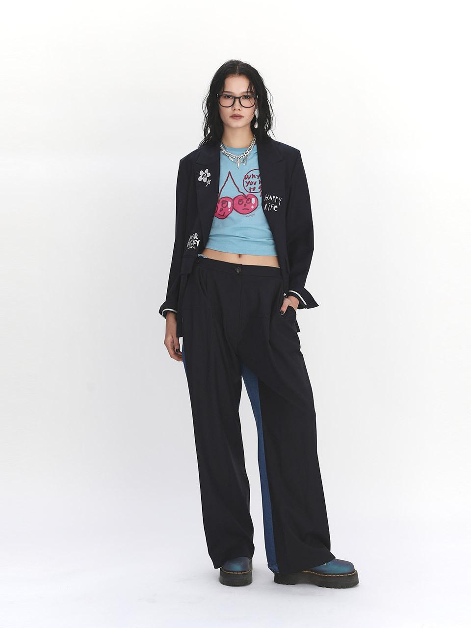 SJYP Embroidered Single Blazer (PW2F3WJCC01WDN)