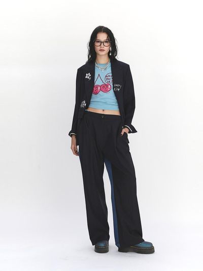 SJYP Embroidered Single Blazer (PW2F3WJCC01WDN)