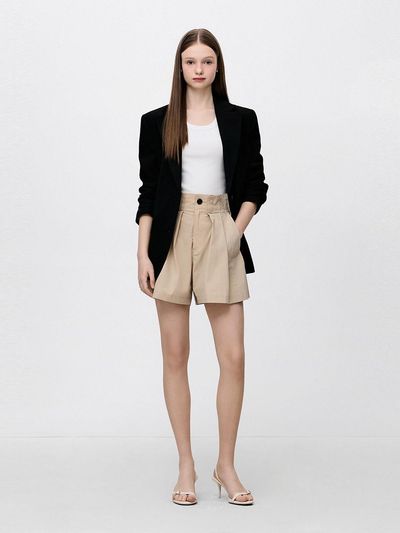 SJYP Front Pleated Shorts (PW2F4WPC805WLE)