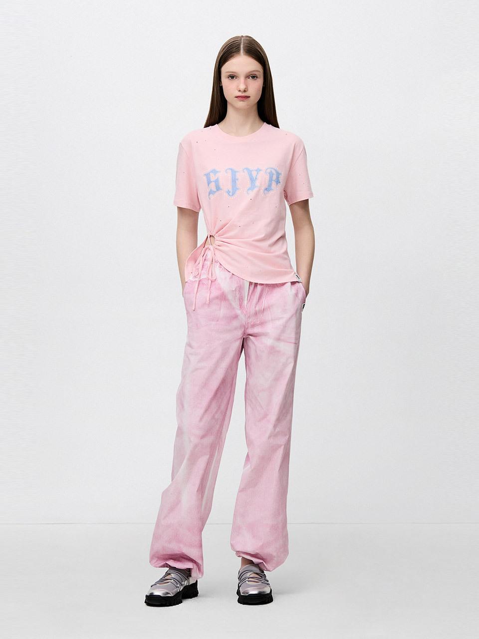 SJYP Light Denim Print Pants (PW2F4WPCT26WPK)