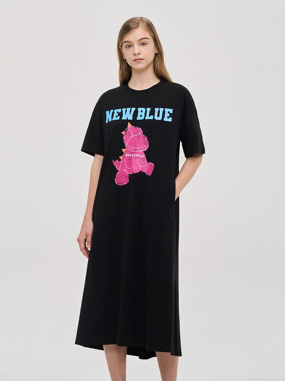 SJYP New Long Jersey Dress [Blue]
