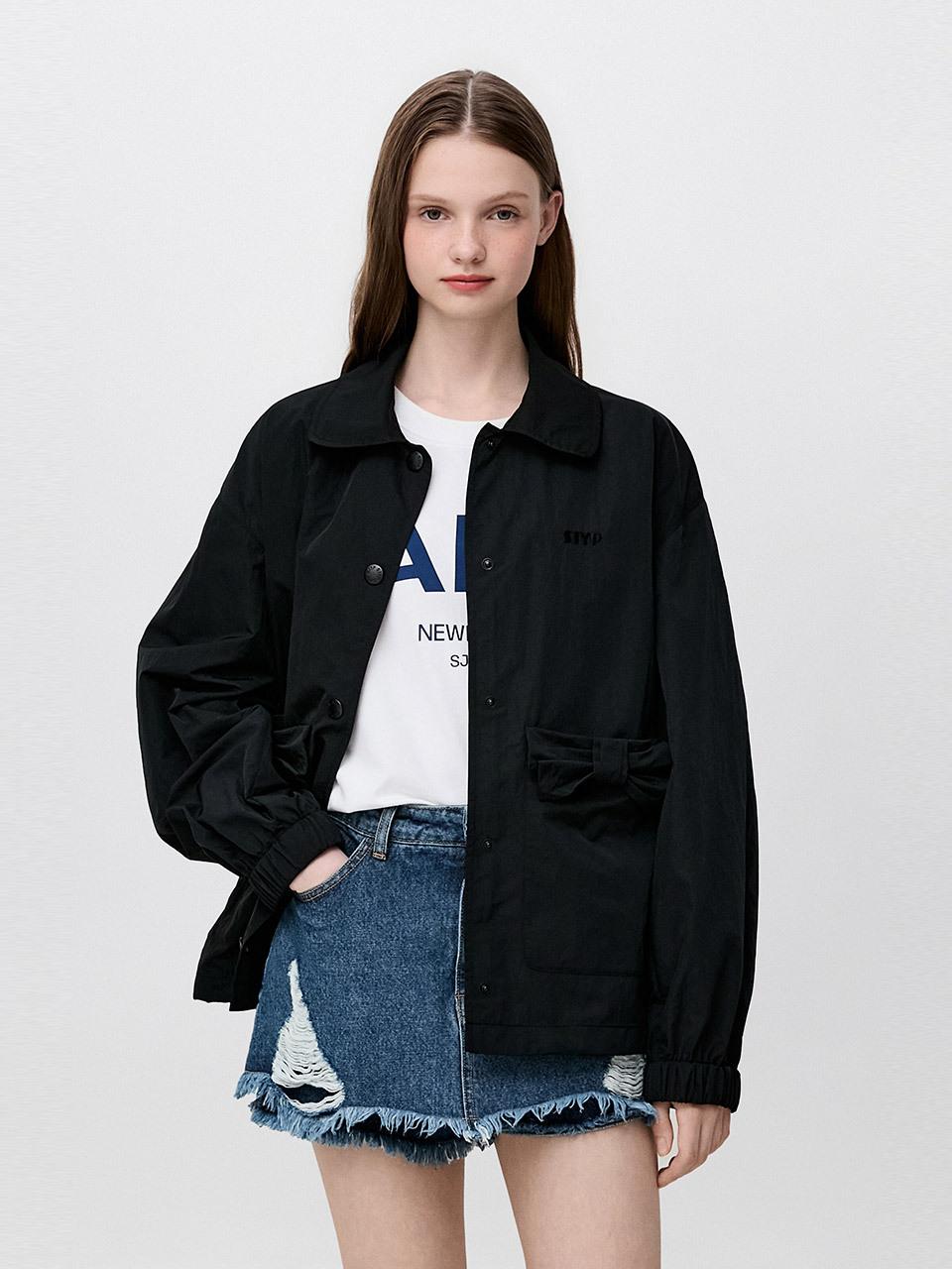 SJYP Pocket Ribbon Blazer (PW2F4WOT209WBK)