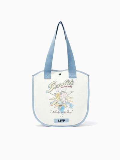 SJYP Printed Canvas Bag