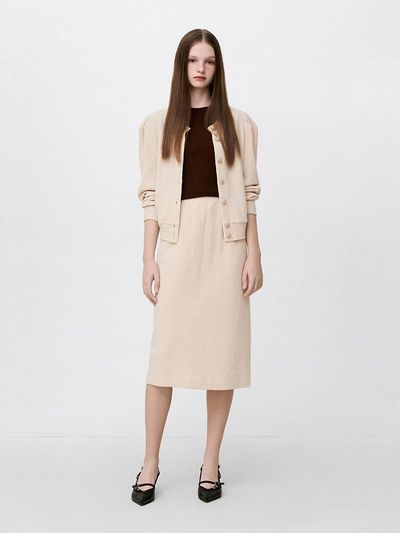 SJYP Slit Jersey Skirt (PW2F3TSCE16WOT)