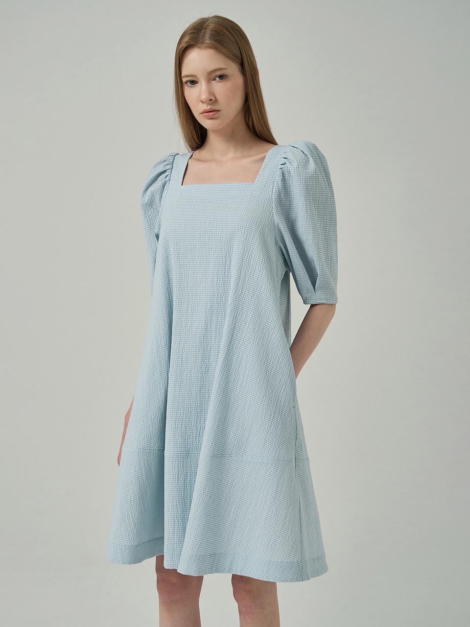 SJYP Square Neck Puff Sleeve Dress