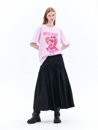SJYP Vintage Dinosaur Cotton T-shirt