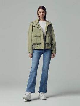 SJYP Waist String Hooded Jacket