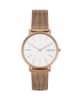 Skagen Skagen Signatur Rose Gold-Tone Mesh Bracelet Watch, 38mm - 1