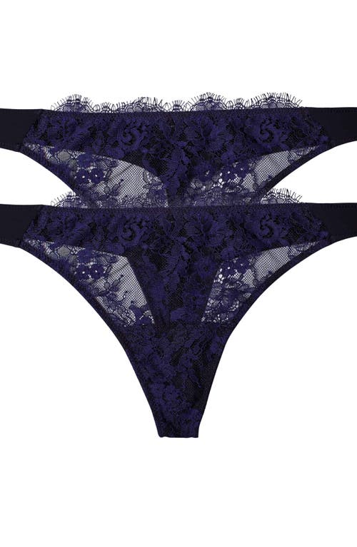 Skarlett Blue Skarlett Blue Entice Lace Front Thong 2-Pack