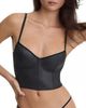 Skarlett Blue Skarlett Blue Late Night Cropped Faux Leather Camisole - 4