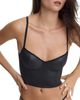 Skarlett Blue Skarlett Blue Late Night Cropped Faux Leather Camisole - 5