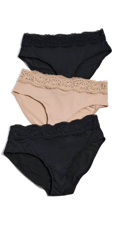 Skarlett Blue Skarlett Blue Skarlett Blue Divine Hipster 3-Pack Black/Nylon