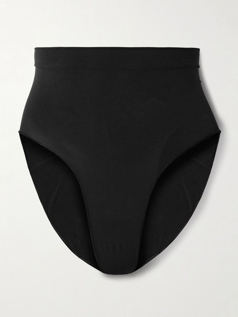 SKIMS Seamless Sculpt Mid Waist Briefs - Onyx