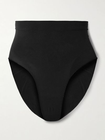 SKIMS Seamless Sculpt Mid Waist Briefs - Onyx