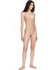 SKIMS SKIMS Beige SKIMS Body Unlined Plunge Thong Bodysuit - 4