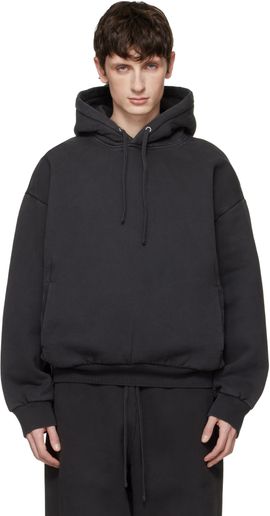 SKIMS SKIMS Black Heavyweight Fleece Hoodie