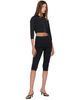 SKIMS SKIMS Black Refined Knit Capri Leggings - 4