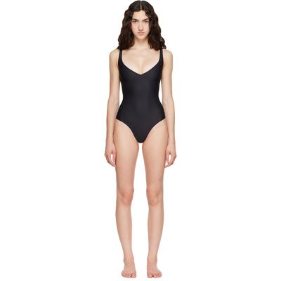 SKIMS SKIMS Black SKIMS Body Unlined Plunge Thong Bodysuit