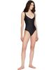 SKIMS SKIMS Black SKIMS Body Unlined Plunge Thong Bodysuit - 4