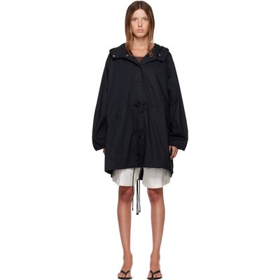 SKIMS SKIMS Black Woven Cotton Oversized Anorak