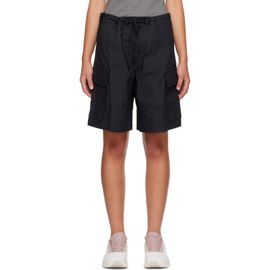 SKIMS SKIMS Black Woven Cotton Oversized Cargo Shorts