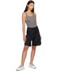 SKIMS SKIMS Black Woven Cotton Oversized Cargo Shorts - 4