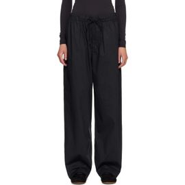 SKIMS SKIMS Black Woven Cotton Oversized Straight Leg Lounge Pants