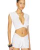 SKIMS SKIMS Classic Cotton Cover-ups Plunge Twist Top - 2