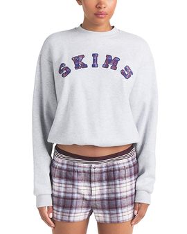 Skims Skims Cotton Fleece Classic Crewneck Sweatshirt