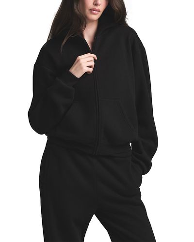 Skims Skims Cotton Fleece Full Zip Hoodie